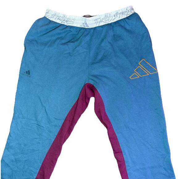 Adidas Prime Green Straight Leg Blue Men's Trouser Size XL - Picture 2 of 8